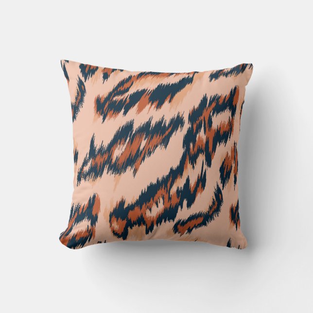 Leopard Print: Textilsömlös design. Kudde (Framsida)