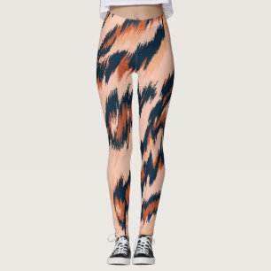 Leopard Print: Textilsömlös design. Leggings