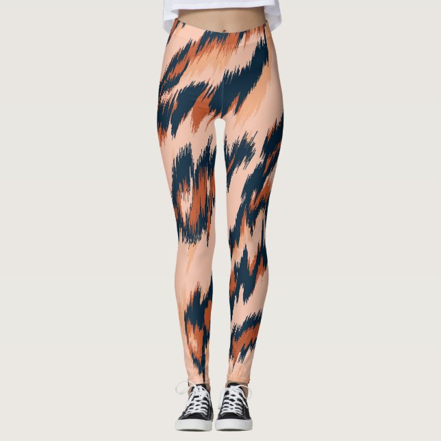 Leopard Print: Textilsömlös design. Leggings (Framsida)