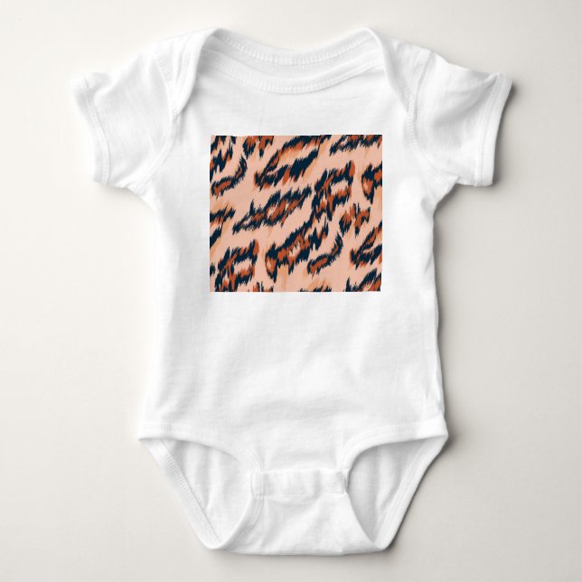 Leopard Print: Textilsömlös design. T Shirt (Framsida)
