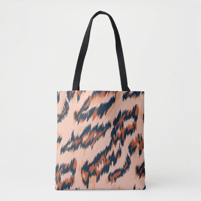 Leopard Print: Textilsömlös design. Tygkasse (Framsida)