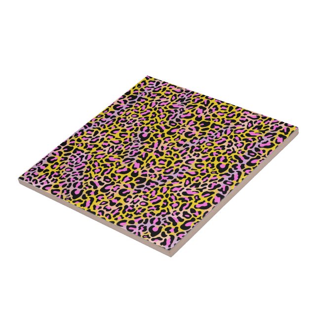Leopard Print Tile Kakelplatta (Sidan)