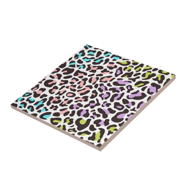 Leopard Print Tile Kakelplatta (Sidan)