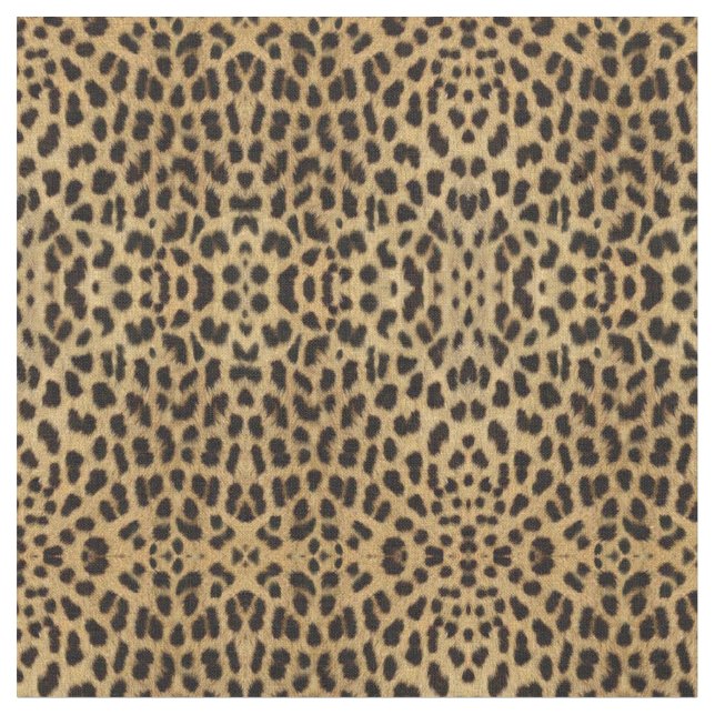 Leopard Print Tyg (Närbild)