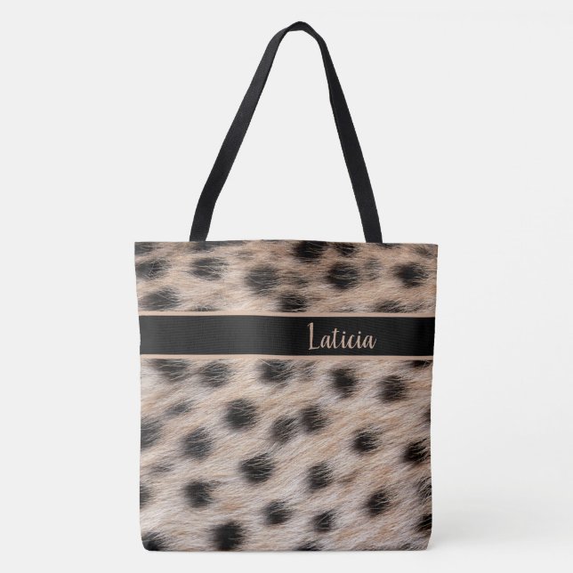 Leopard Print Tygkasse (Framsida)