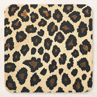 Leopard Print Underläggs Underlägg Papper Kvadrat