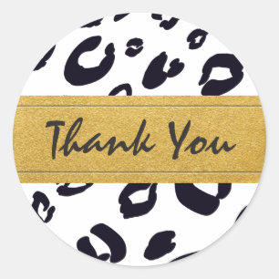 Leopard Print VALFRI FÄRG Party Favor Klistermärke