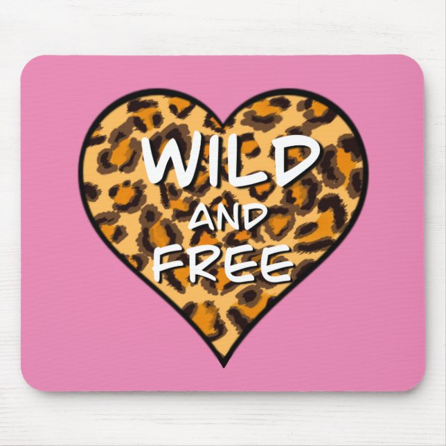 Leopard print | vild och hjärta | KÄRLEK Musmatta (Framsidan)