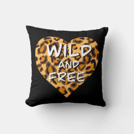 Leopard print | vild och hjärta | Kärlek T-Shirt Kudde