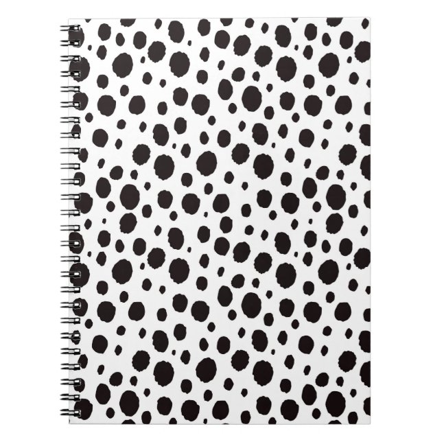 Leopard Print Vintage Sömlös design Anteckningsbok (Framsidan)