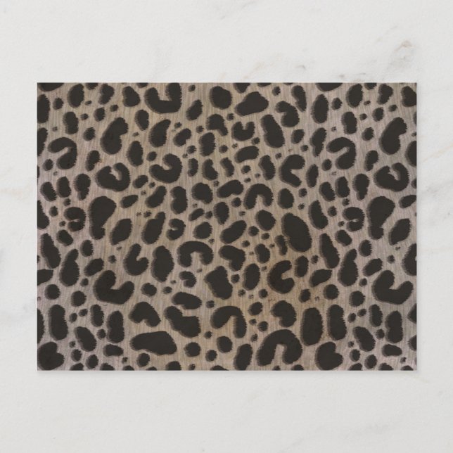 Leopard Print Vykort (Framsida)
