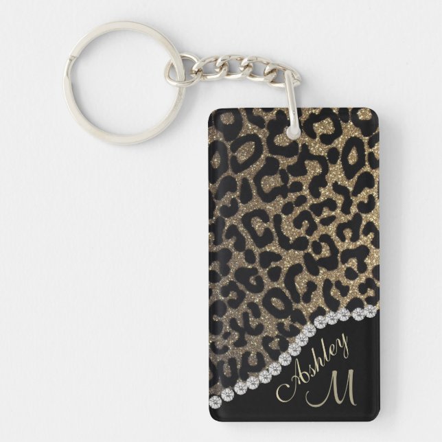 Leopard Print w/ Diamonds Monogram (Framsidan)