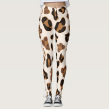 Leopard print yoga byxor