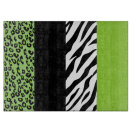 Leopard Print, Zebra tryck, Animal Print, Grönt