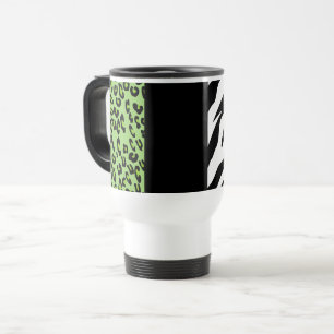 Leopard Print, Zebra tryck, Animal Print, Grönt Resemugg