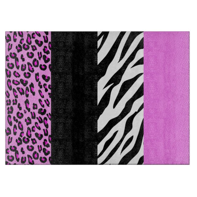 Leopard Print, Zebra tryck, Animal Print, Rosa (Framsidan)