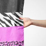 Leopard Print, Zebra tryck, Animal Print, Rosa Sjal<br><div class="desc">Elegant,  snyggt och sofistikerad leopard och zebra mönstrad i rosa färg. Modern gåva och trendig,  perfekt för djuret älskare i ditt liv.</div>