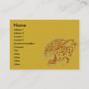 Leopard-profilkort Visitkort