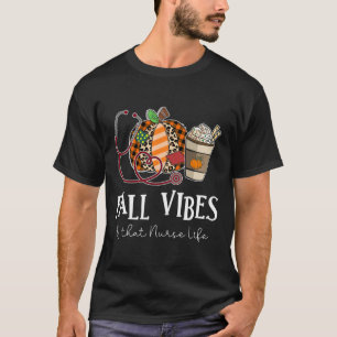 Leopard Pumpa Höststämning Och Det Sjuksköterskeli T Shirt