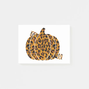 Leopard Pumpkin / Fallsäsong Post-it Block