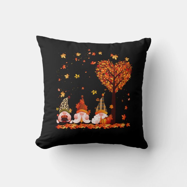 Leopard Pumpkin Gnome Swing Autumn Fall Season Tha Kudde (Framsida)