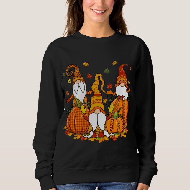 Leopard Pumpkin Skriv ut Play Gnomes sjunker höste T Shirt (Framsida)