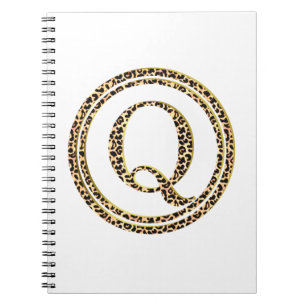 Leopard Q Anteckningsbok Med Spiral