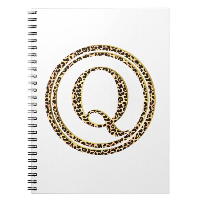 Leopard Q Anteckningsbok Med Spiral (Framsidan)