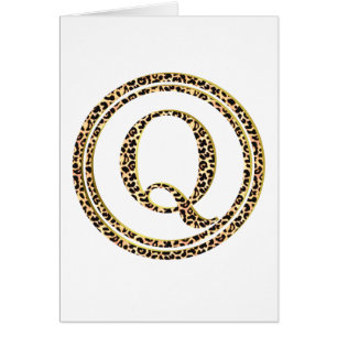 Leopard Q Hälsningskort