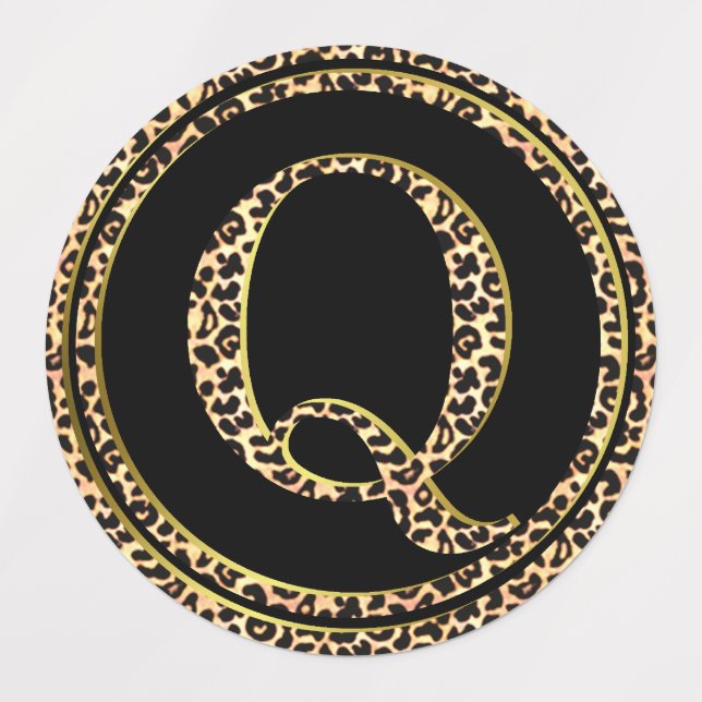 Leopard Q Klistermärke (Design 3)