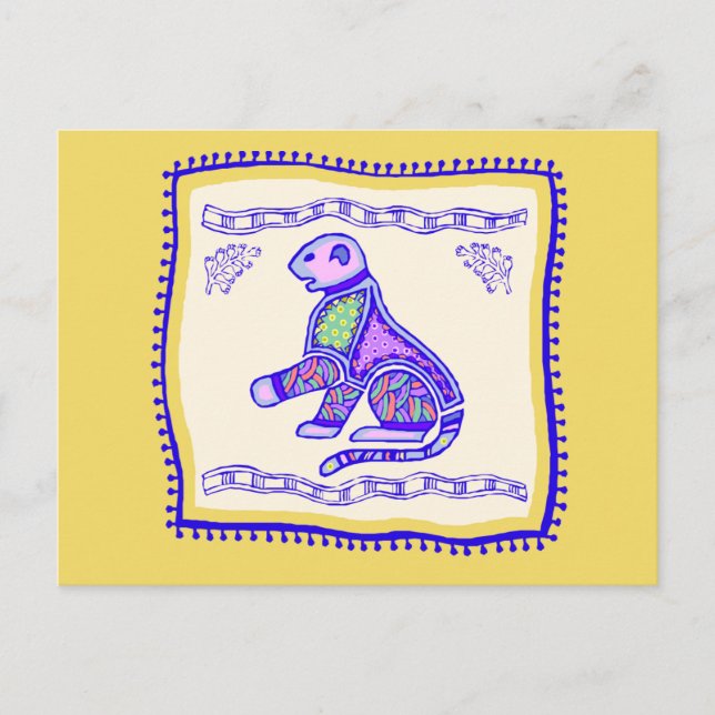 Leopard Quilt Vykort (Framsida)