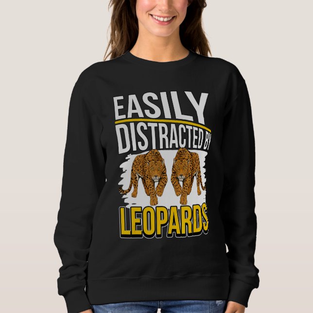 Leopard Quote Wildcat uppdelat på leopard T Shirt (Framsida)