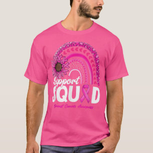 Leopard Rainboow Support Squad Breast Cancer Medve T Shirt