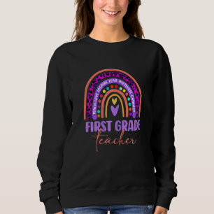 Leopard Rainbow 1st Klass First Lacher Första dage T Shirt