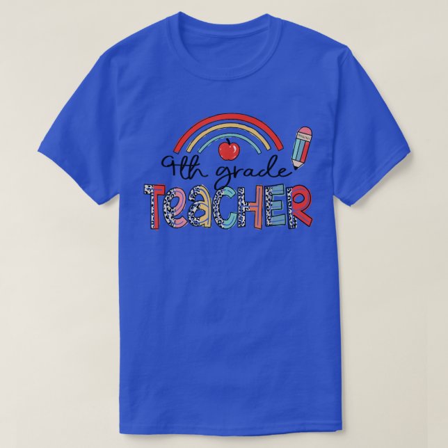 Leopard Rainbow 9th Klass Lacher Back to school G T Shirt (Design framsida)