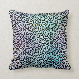 *~* Leopard Rainbow Animal Print Black Spots Kudde