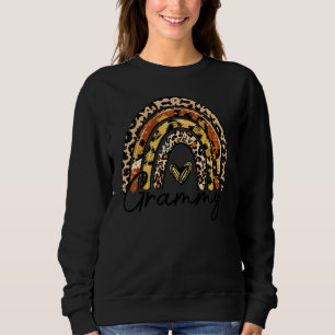 Leopard Rainbow Blessed Grammy Grammy Mors Dag T Shirt