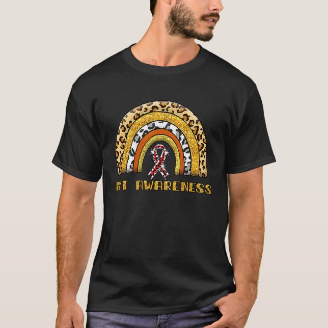Leopard Rainbow DVT Warrior T Shirt (Framsida)