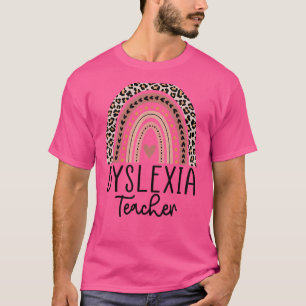 Leopard Rainbow Dyslexia behandling Dyslexi T Shirt