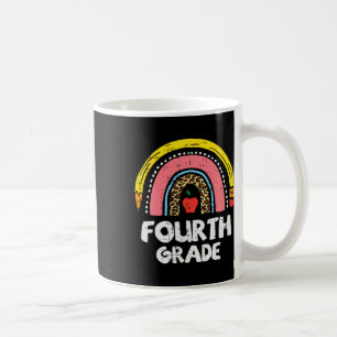 Leopard Rainbow Fjärde klass 4:e Första dagen skol Kaffemugg
