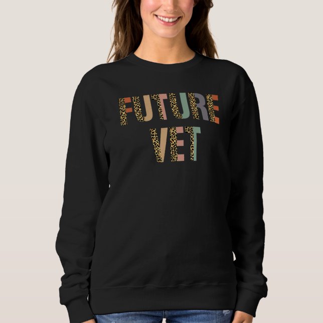 Leopard Rainbow Future Vet Veterinarian Veterinary T Shirt (Framsida)