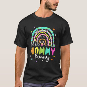 Leopard Rainbow Jag är Mamma Bunny Påskägg längst T Shirt