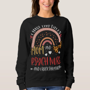 Leopard Rainbow jag har två titles Mamma Psych Mor T Shirt