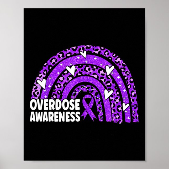 Leopard Rainbow Överdosering Medvetandeskap Månad  Poster (Framsidan)