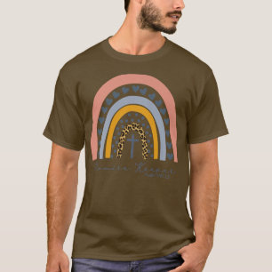 Leopard Rainbow Promise Keeper Christian Religiösa T Shirt