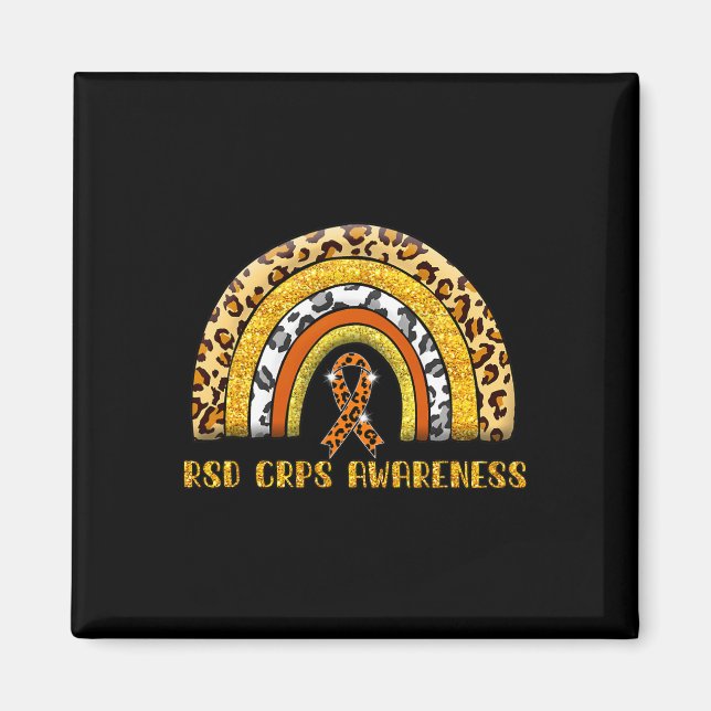 Leopard Rainbow RSD CRPS Warrior Magnet (Framsidan)