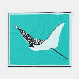 Leopard Ray Throw Blanket Fleecefilt