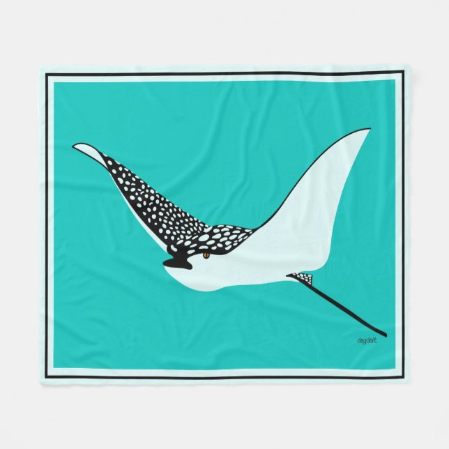 Leopard Ray Throw Blanket Fleecefilt (Framsidan (Horisontell))