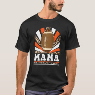 Leopard Retro Vintage Mamma Football Game T Shirt
