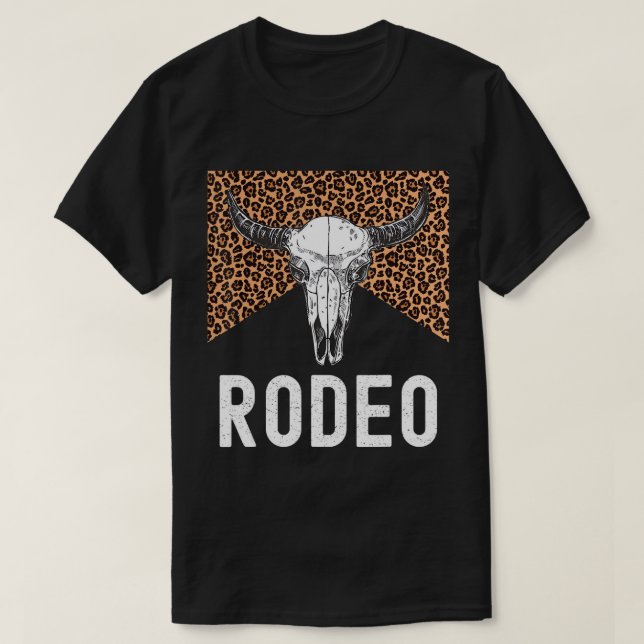 Leopard Rodeo Graphic Tees Cowgirl CowboyKillers T Shirt (Design framsida)